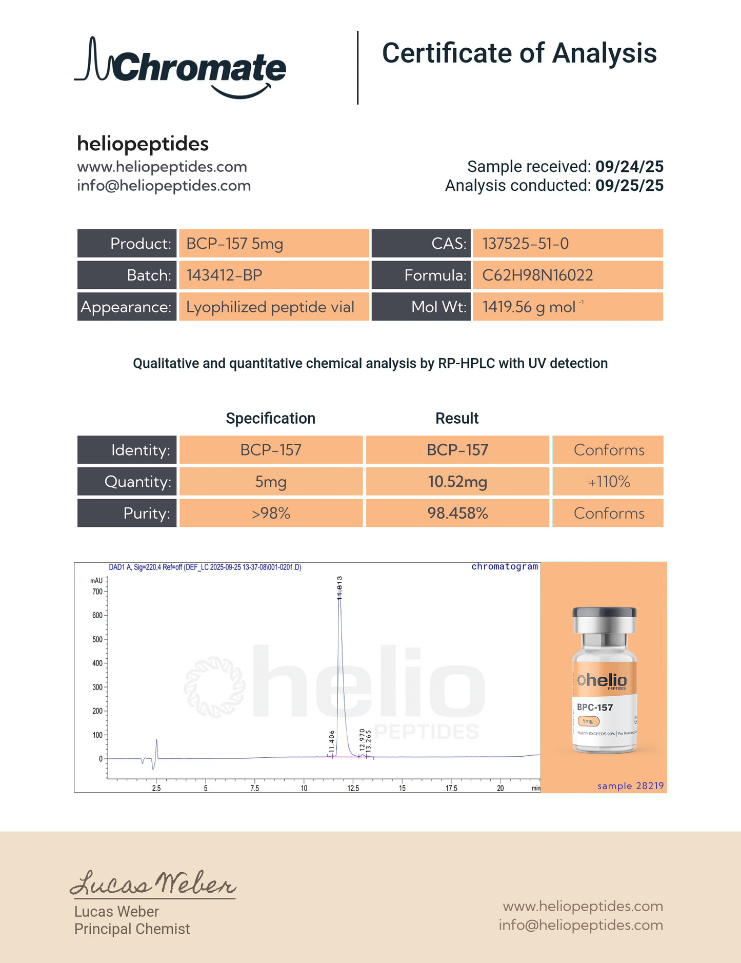 BPC – 157 – 5MG